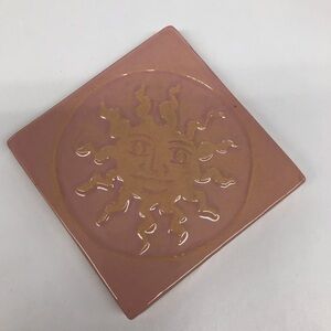 Handmade Ceramic Tile: Pink Sun